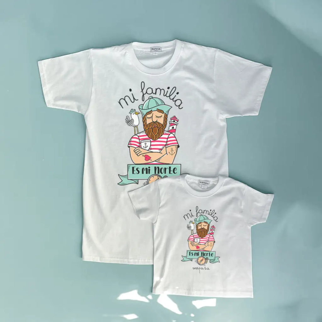 Camiseta Mi familia es mi norte - Adulto (Personalizado) personalizado - Mapasa Ohana