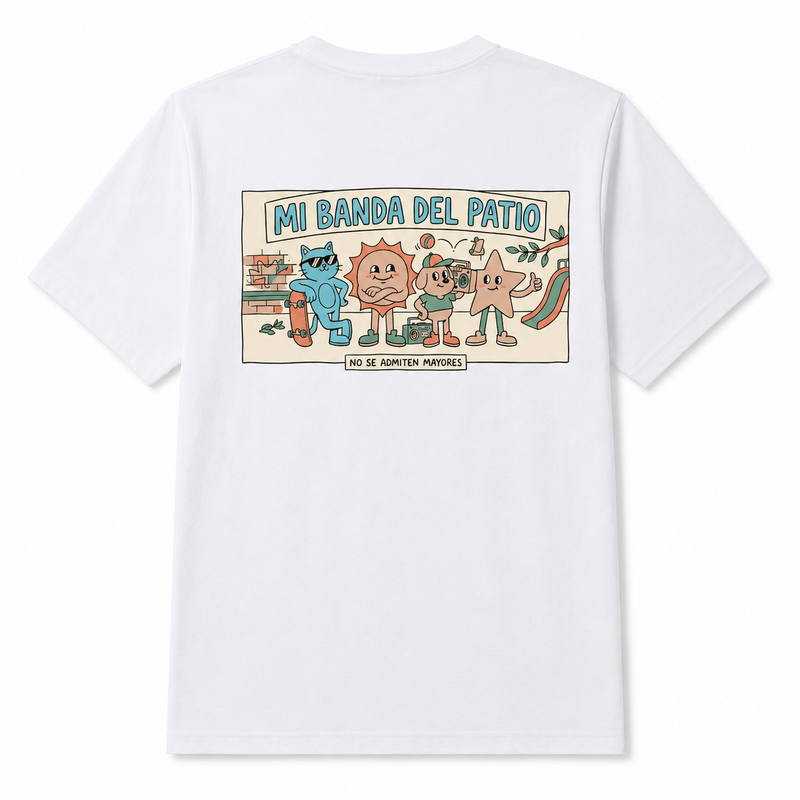 Camiseta adulto · Mi banda del patio