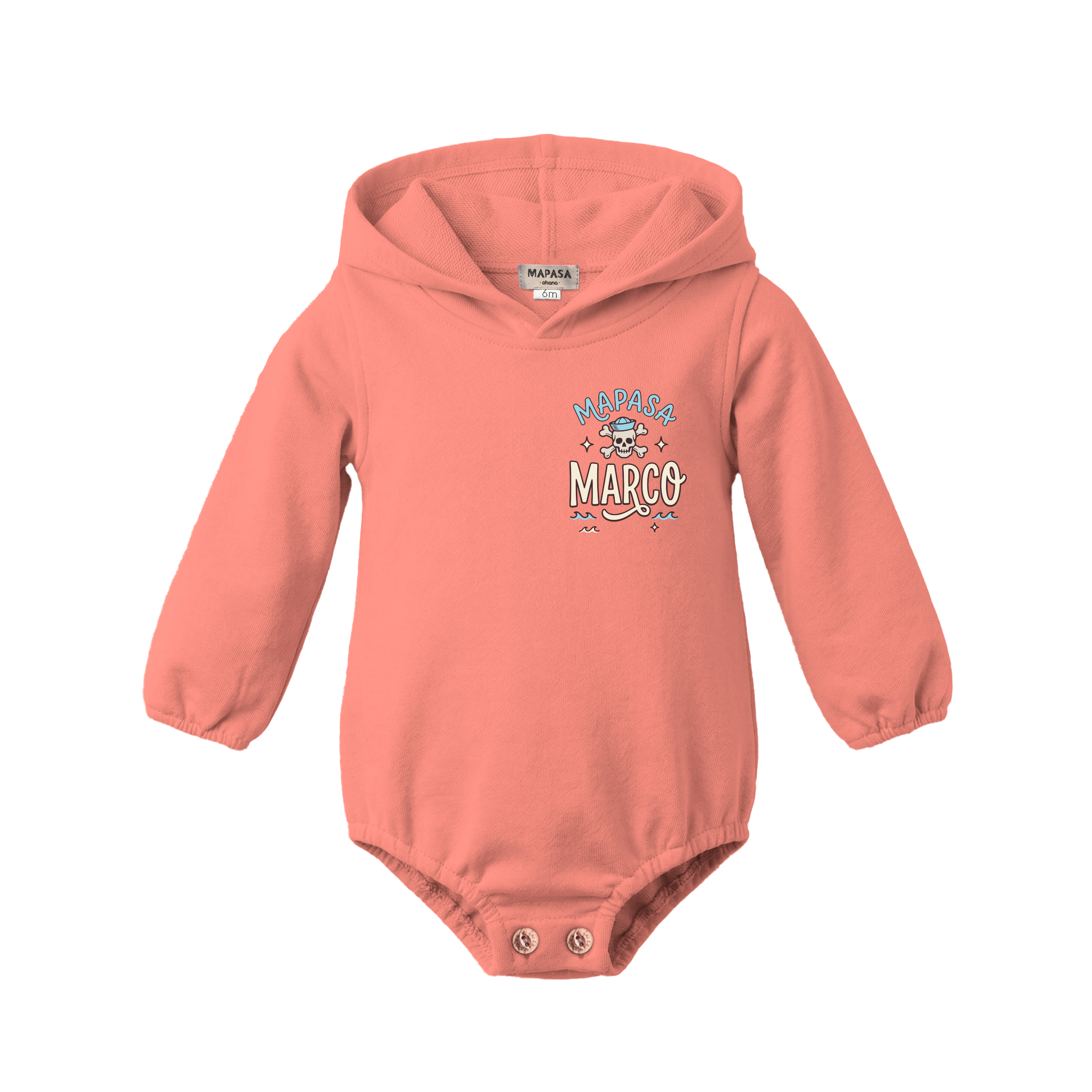 Pelele capucha  bebé (personalizada)