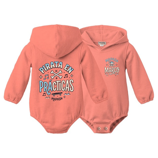 Pelele capucha  bebé (personalizada)