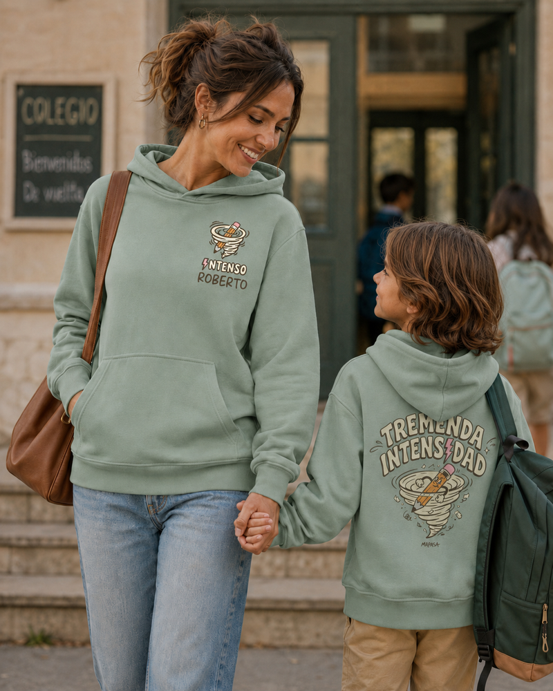 Sudadera con capucha adulto · Tremenda intensidad