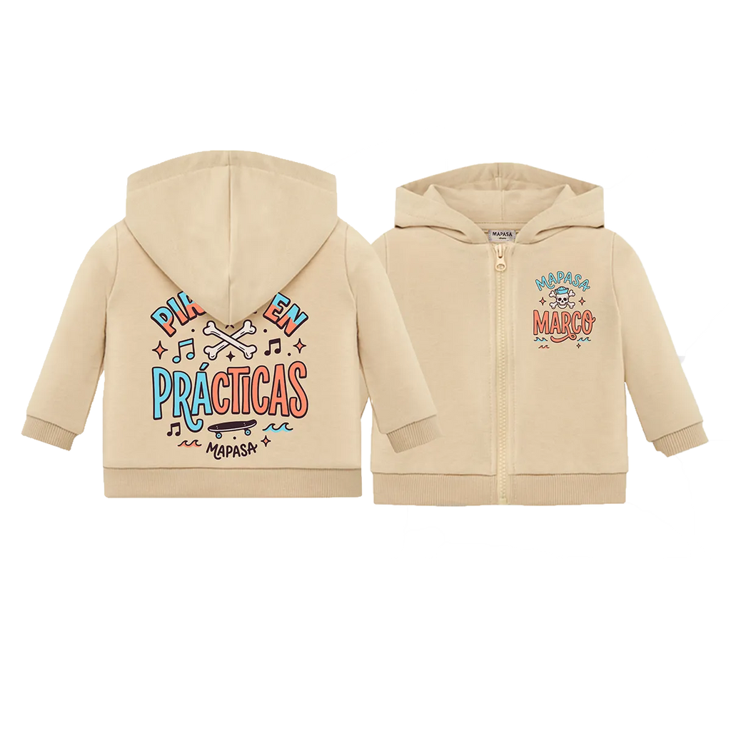 Sudadera cremallera bebé (personalizada)