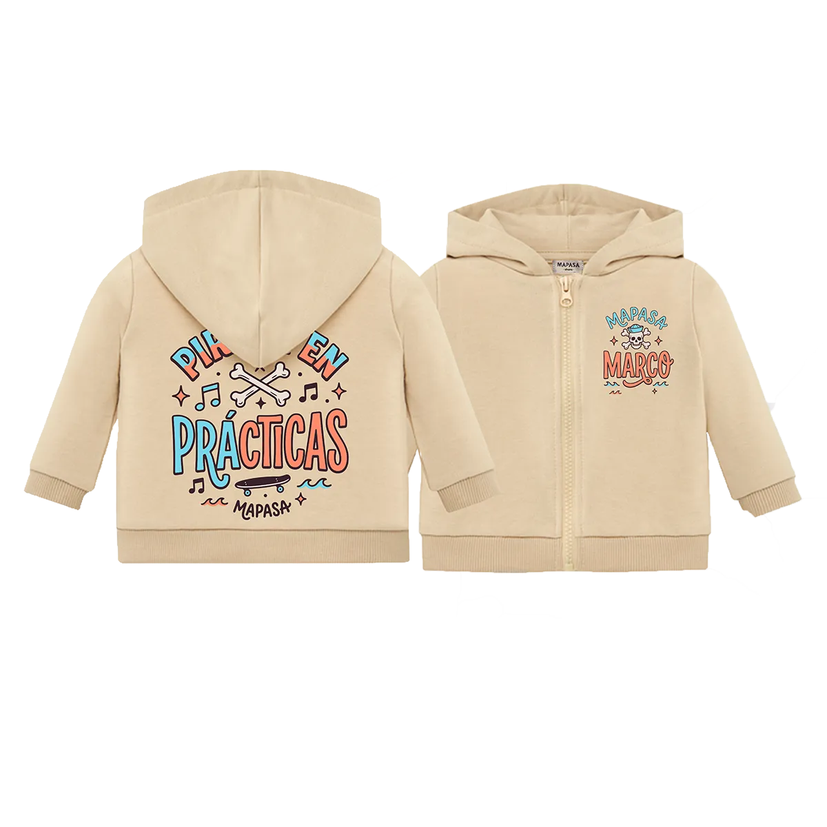 Sudadera cremallera bebé (personalizada)