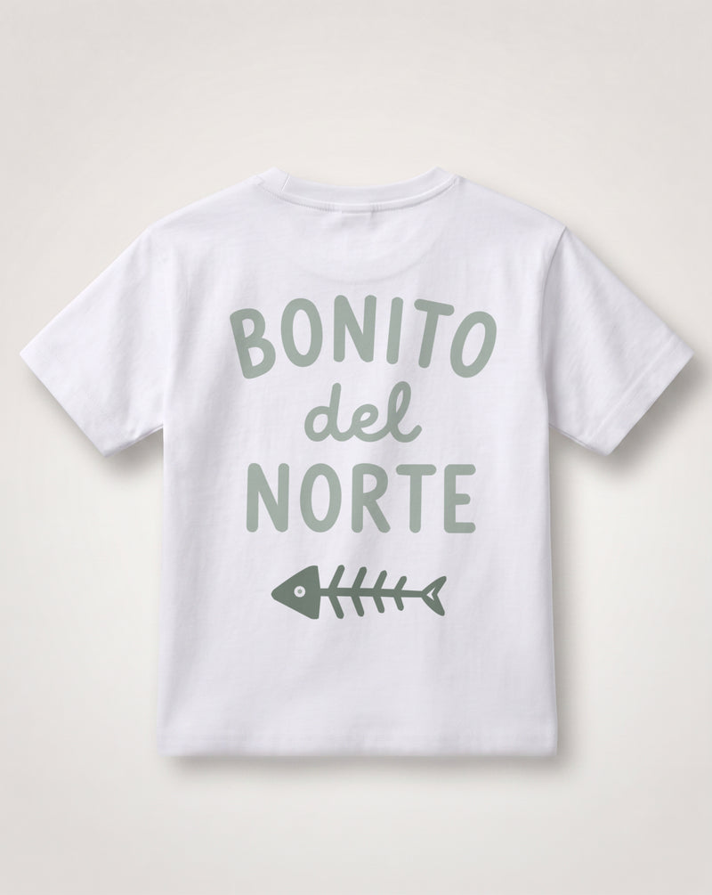 Espalda de la camiseta Bonito del Norte en mint
