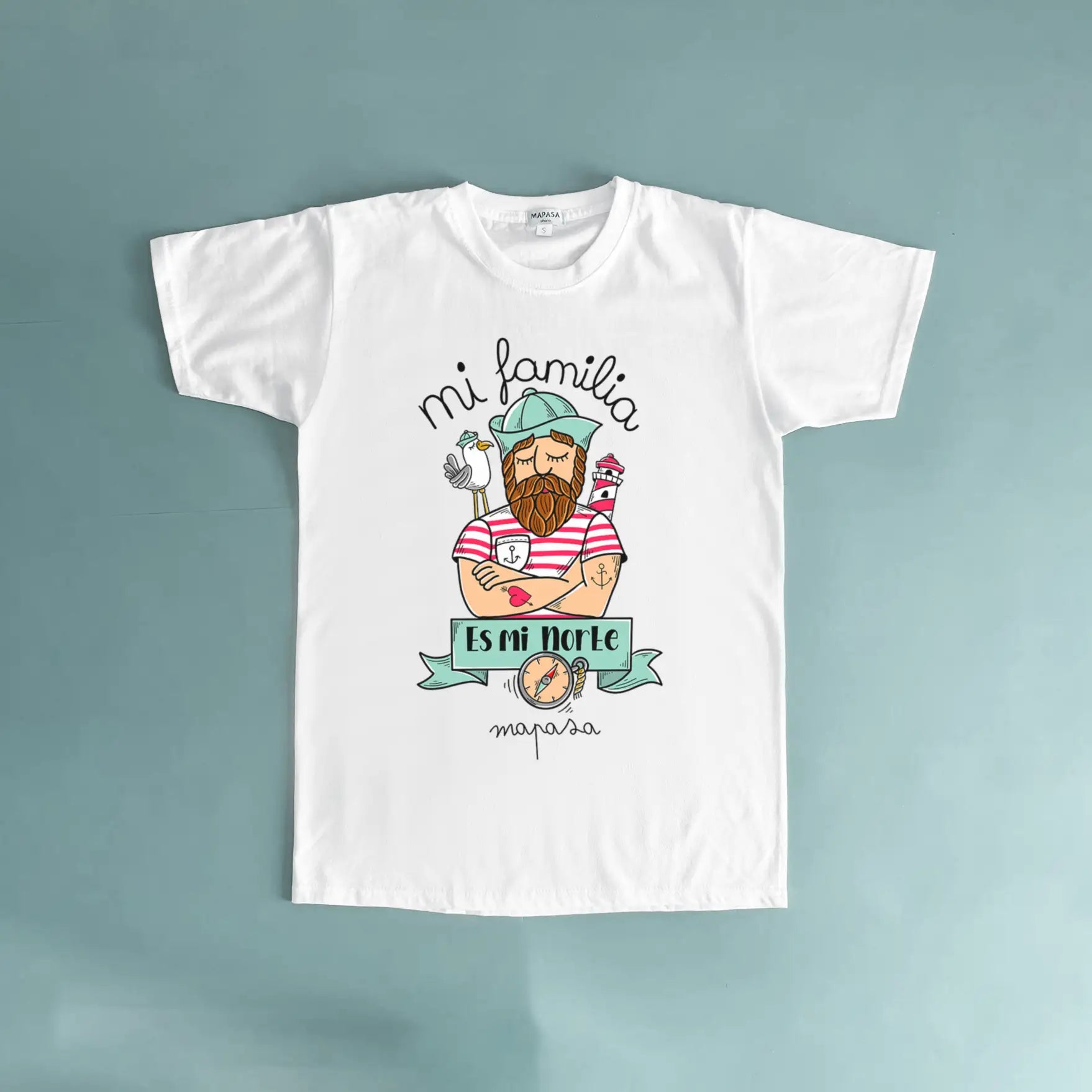 Camiseta Mi familia es mi norte - Adulto (Personalizado) personalizado - Mapasa Ohana