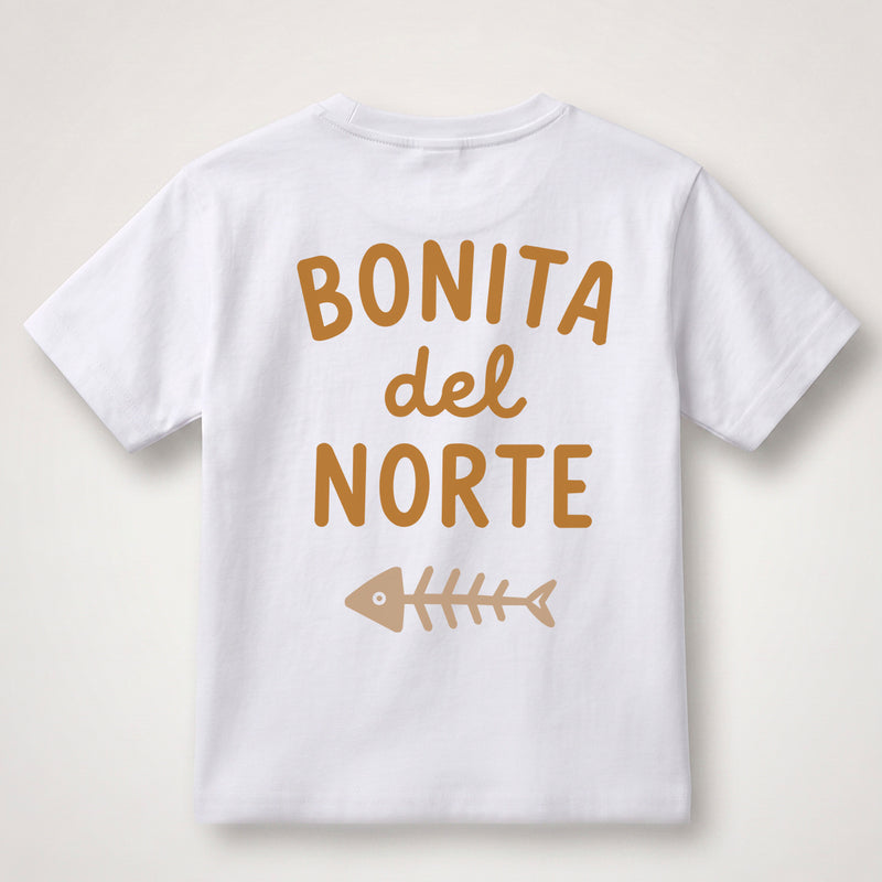 Bonita del Norte · espalda · estampado ocre