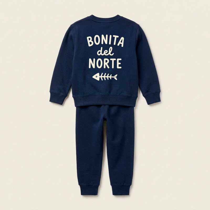 Bonita del Norte · chándal marino · espalda
