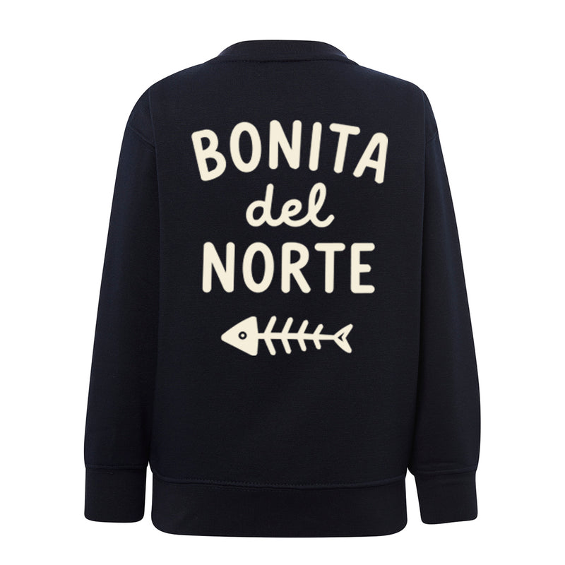 Bonita del Norte · sudadera marino · espalda