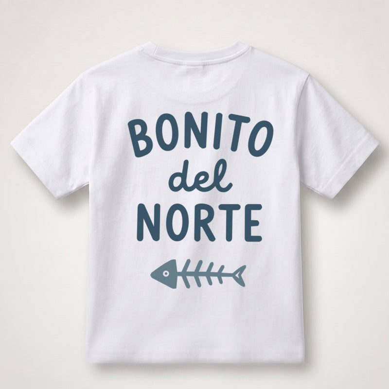 Bonito del Norte · espalda · estampado petróleo