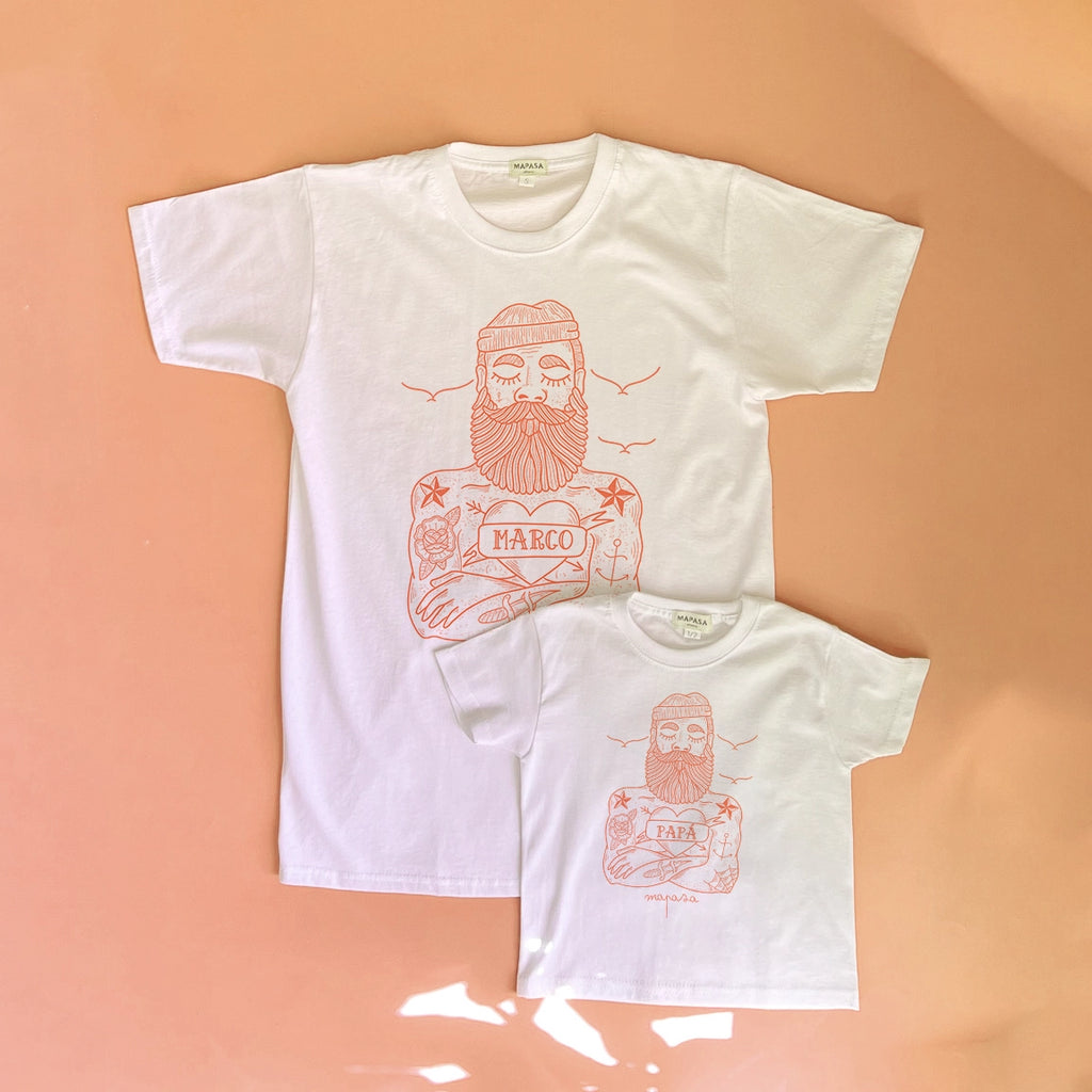 Camiseta Papá personalizada personalizado - Mapasa Ohana