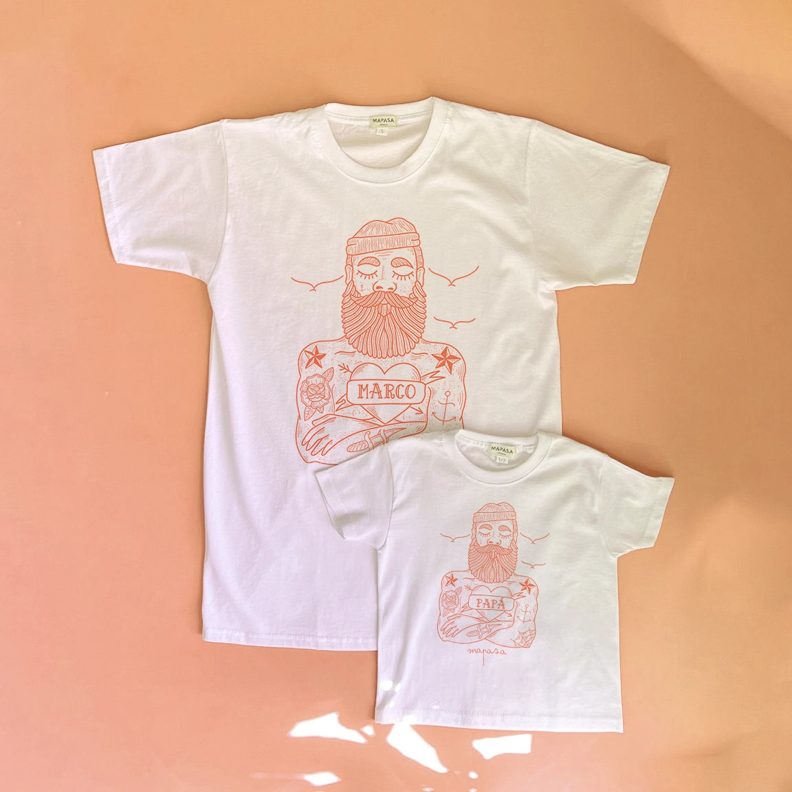 Camiseta Papá personalizada personalizado - Mapasa Ohana