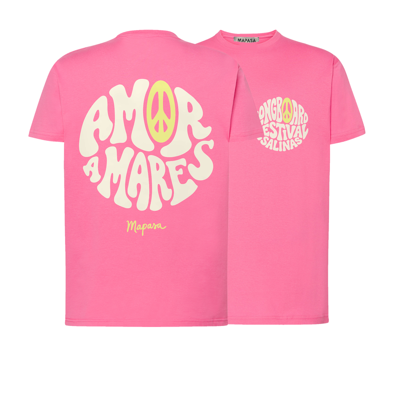 Camiseta adulto azalea Amor a Mares — espalda y frente
