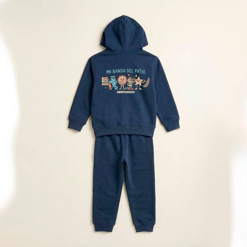 Sudadera con capucha marino Mi banda del patio